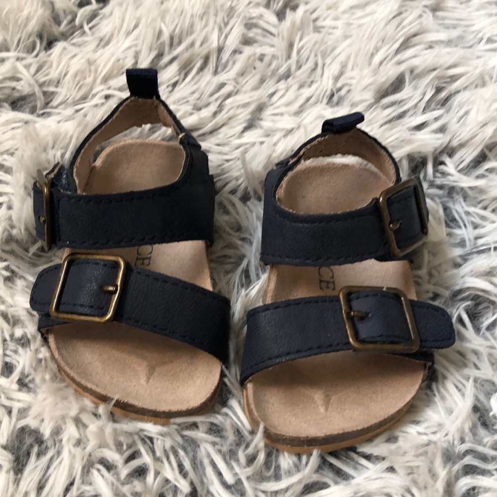 Navy blue sandals